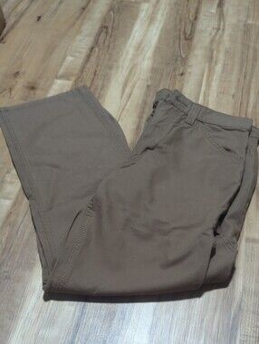 Blue Mountain Canvas Utility Cargo Pants - Brown - Relaxed Fit